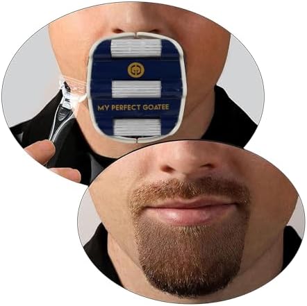 Goatee Shaper Template - Beard Shaping Tool & Guide for Men - Adjustable Goatee Trimming Stencil for Perfect Symmetrical Goatee Every Time | My Perfect Goatee
