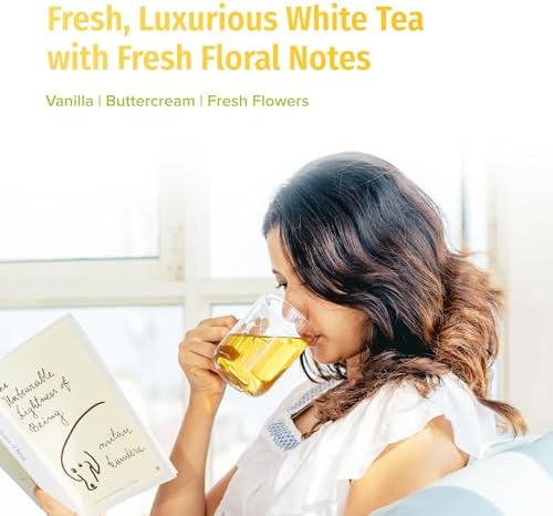 NEPAL TEA Organic White Tea Loose Leaf - USDA Certified Organic from a Family Farm in the Himalayas - Award-Winning Premium Tea Leaves to Enjoy Hot or Cold – 3.5oz /100g (White Prakash)