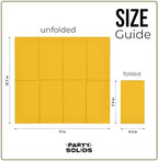 Party Solids Yellow Dinner Napkins Disposable 8" x 4" Folded - 40 Pcs 2 Ply Yellow Napkins Disposable Paper Guest Towels for Bathrooms, Dinners, Everyday Parties & Party Supplies