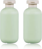 6.8oz Squeeze Bottles with Flip Cap, Refillable Plastic Travel Bottles for Creams, Lotion, Shampoo, Conditioner (2 Pcs)