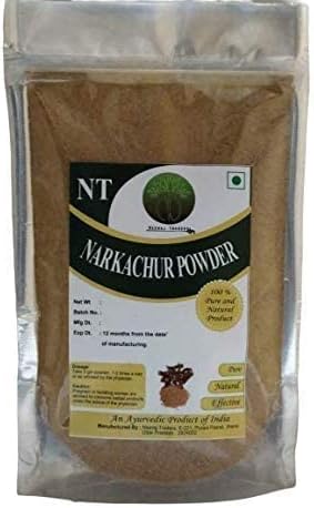 QURA NAR Kachur Powder | Kali Haldi Powder | Black Turmeric | Curcuma Caesia- 400 Gm
