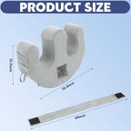 MABOZOO Patient Turning Device with Handle Hole, U-Shaped Velvet Turning Pillow Bedridden Nursing Pillow, Helping The Elderly Turn Over Pillow for The Elderly, Paralyzed, Disabled (Gray)