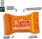 Tony's Chocolonely Milk Chocolate with Caramel and Sea Salt - Belgium Chocolate, Fairtrade & B Corp Certified - 4.44 OZ (1 Pouch)