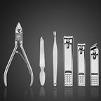 Nail Clippers Set Fingernail and Ingrown Toenail Clipper Cutters for Men and Women, Professional Manicure Pedicure Grooming Kit, 18 Pieces Stainless Steel Nail Care Tools with Leather Travel Case