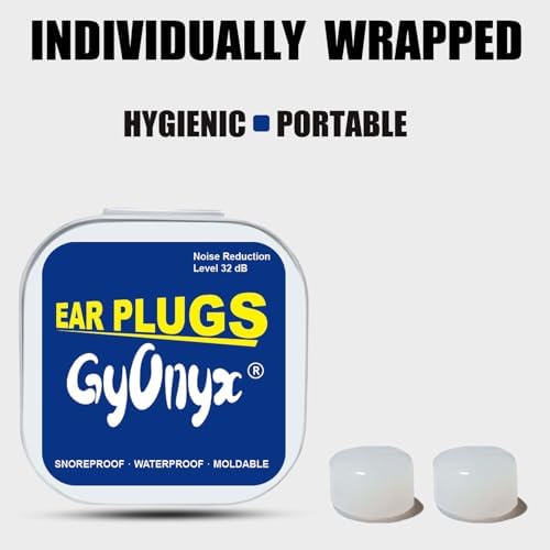 6 Pair Moldable Ear Plugs for Sleeping, Swimming, Concerts, Travel and Studying - Noise Cancelling Soft Silicone Ear Plugs for Kids & Adults, Waterproof Earplugs Noise Reduction 32 dB