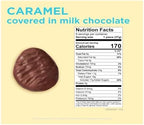 Russell Stover Milk Chocolate Caramel Eggs - Pack of 6 - Delicious Caramel Center with a Tasty Chocolate Shell - Perfect for Easter Baskets