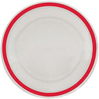 NRS Healthcare Red Small Rimmed Plate