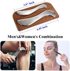 BYYDDIY Large and Small Set, Stainless Steel Gua Sha Muscle Scraper Tool - Scraping Massage Tools, Scar Tissue Tool for Physical Therapy (S&s.S)