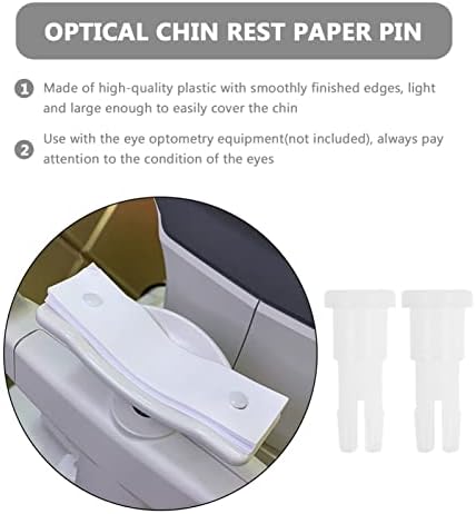 1pair Optical Chin Rest Paper Pins Sanitary Safety Pins for Optometry Supplies Durable Plastic Fits All Ages Essential for Optical Shops and Hospitals