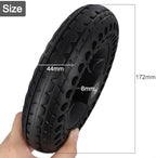 7Inch 7x1 3/4 Scooter Replacement Wheels Parts, Wheelchair Front Wheels Casters, Heavy Duty Solid Tires, Fits Most Standard Scooter