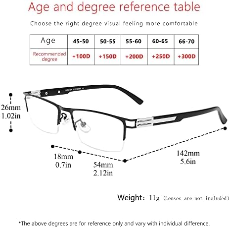 SooGree Blue Light Blocking Multifocus Progressive Reading Glasses Bifocal Far and Near Dual Purpose for Men Reading Glasses