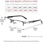 SooGree Blue Light Blocking Multifocus Progressive Reading Glasses Bifocal Far and Near Dual Purpose for Men Reading Glasses