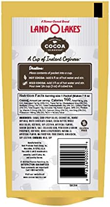 Land O Lakes Arctic White Hot Cocoa Classics Mix, 1.25 Oz, Pack of 36