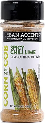 Urban Accents Corn on the Cob Vegetable Seasoning, Chile Lime and Chipotle Parmesan (2-pack)