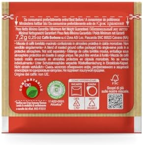 Caffè Borbone Espresso Paper Pods, Red Blend, Strong and Creamy, Medium Roast ESE Pods, Authentic Italian Espresso - 50 Count