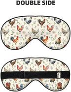 Cute Chicken Sleep Mask Breathable Soft Eye Mask for Sleep for Women Men Lightweight Eye Cover for Travel, Night Work, Nap, Office