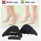 2 Piece High Heel Half Forefoot Insert Set - Cushion Protector & Toe Filler, Pain Relief Pads for Women's Dress Shoes