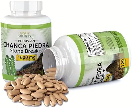 NaturalisimoLife Chanca Piedra 1600 mg per Serving – 120 Tablets - Peruvian Chanca Piedra