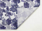 S4Sassy Blue Leaves & Morning Glory Floral Cotton Napkin Printed Everyday Basic Washable Table Linen 20 x 20(Pack of 6)