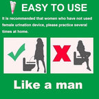 12Pcs Disposable Female Urination Device, Portable Girl Urinal Funnel Women Outside Pee Cup Standing Pee Disposable Cup Female Urinal Waterproof Paper for Hiking Camping Outdoor