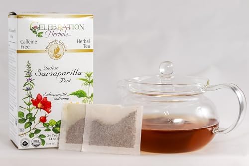 Celebration Herbals Organic Sarsaparilla Root Tea Bags 24 Count