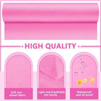 Tudomro 6 Rolls Disposable Non Woven Bed Sheets Massage Table Paper Covers Non Woven Fabric Massage Sheets Waterproof Spa Breathable Bed Cover for Beauty Salon (Pink)