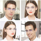4 Packs Blue Light Blocking Reading Glasses Men Women Lightweight Clear Readers 1.0 1.25 1.5 1.75 2.0 2.25 2.5 2.75 3.0 3.5 4.0 (1.50)