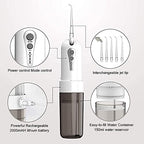 Cordless Water Dental Flosser, Portable Oral Irrigator for Teeth, Braces, Rechargeable & IPX7 Waterproof Teeth Cleaner for Home Travel