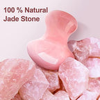 Mushroom Gua Sha, Rose Quartz Mushroom Massage Tool for Muscle Relaxing Women Facial Skin Care