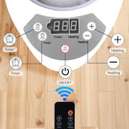 3L Sauna Steamer, Fcc Certified 3L & 1200W Steam Generator, Sauna Steamer Machine with Remote Control, Portable Sauna Steamer with Sturdy Lid And Explosion-Proof Interior, White