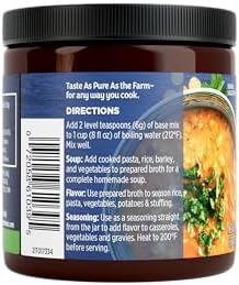 Orrington Farms Vegan Ham Falvored Broth Base, Bring Flavor to Your Favorite Soups & Stews, Gluten Free, Vegetarian Friendly, Easy-to-Use, 6oz Jar