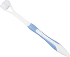 Jowxsx 3 Sided Blue Toothbrushs Adult Manual Toothbrushes Soft Bristle Tooth Brush for Adult Manual Toothbrushes