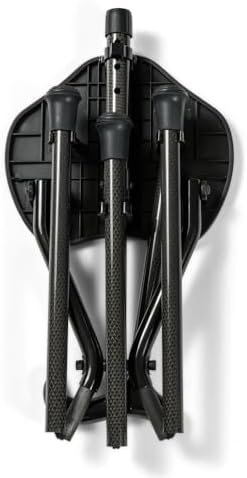 Folding Cane Seat, Carbon Fiber Walking Stick with Chair, Portable, Compact Foldable Cane and Chair Combination with Carry Case