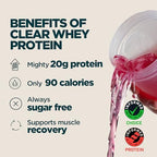 Myprotein Clear Whey Isolate Protein Powder, 20 Servings (1.1lbs) Fruit Punch, 20g Protein per Serving, Naturally Flavored Drink Mix, Daily Protein Intake for Superior Performance