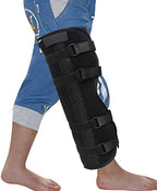 Kid Knee Immobilizer Brace Adjustable Knee Leg Immobilizer Joint Fixation Fracture Sprain Dislocation Support for Injury Recovery Sport