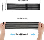 2 PCS Elastic Wrist Support Band Wrap Breathable Wrist Brace Adjustable Wrist Straps Support Relieves Wrist Pain Arthritis Tendonitis Sports Use for Men and Women Right & Left (Black)