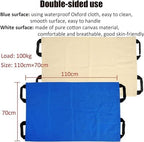 CEEBUS Multipurpose Positioning Bed Pad, Patient Transfer Sheet with Handles, Reusable Incontinence Pads, for Hospital and Home, Elderly Lifting, Turning, Sitting Up, Washable