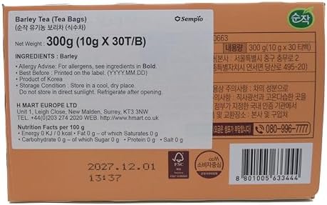 Sempio YuKiNong Barley Tea 30 Tea Bags (Net WT: 300g/10.58oz)