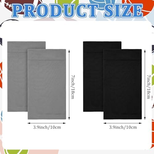 Vicenpal 2 Pairs Tattoo Cover up Sleeve Forearm Arm Sleeves for Women Men Compression Tattoo Upper Arm Cover(Gray, Black)