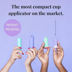 Pixie Menstrual Cup Applicator - Inserts Like A Tampon - Every Woman Can Now Use Period Cups - Perfect for Long Nails - Self Sanitizer TPE Properties - Travel Case (Cup Applicator)