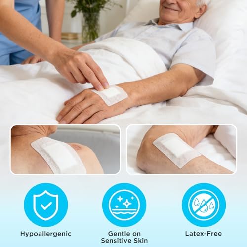OK TAPE Dressing Retention Tape for Wound Care, Medical Tape for Gauze & Bandage Fixation, Surgical Tape 4" x 11 Yds, Latex-Free Gentle on Sensitive Skin (1 Pack)