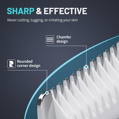 PRITECH Manscape Body Hair Trimmer - Waterproof Pubic Hair Ball Trimmer, Ceramic Blade Shavers Electric Razors for Men with USB-C Charging, Wet/Dry Use, Nick-Free Mens Grooming Kits, Gifts for Men