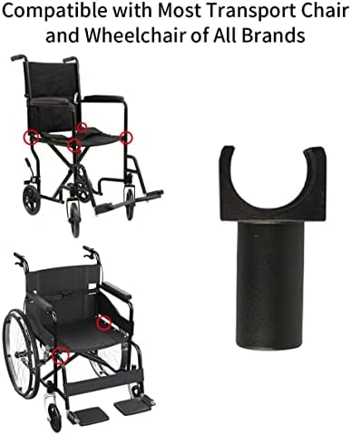 Replacement of The Wheelchair Seat Rail Guide, Steel Standard Wheelchairs and Transport Chairs Common Parts, Wheelchair Supplier Fits 7/8 Inch Tubing-2 Pair