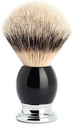 MÜHLE SOPHIST Black Resin Chrome Silvertip Badger Shaving Brush