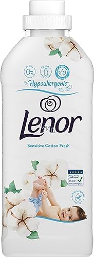 Lenor Sensitive Cotton Fresh Hypoallergenic Fabric Softener Conditioner, 700ml - 28 Washes