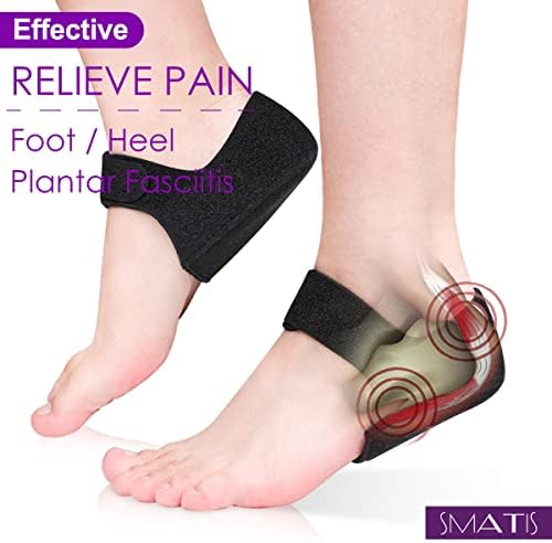 Heel Protectors for Plantar Fasciitis, 2PCS Updated Heel Cups for Heel Pain, Heel Cushion for Achilles Tendonitis Bone Spur Aching Feet Relieve Heel Pain(Size: Women 6-11 + Men 6-10)