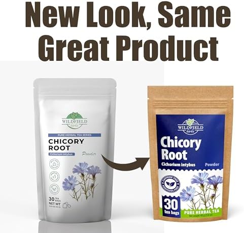 30 Bags Tea Chicory Root Tea Herbal (Cichorium Intybus) - 30 Count 1.5g Bags Chicory Root Herb Achicoria