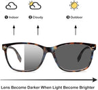 Progressive Multifocal Reading Glasses for Women Photochromic Gray Sunglasses Blue Light Block Stylish Ladies Readers
