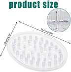 2 Pieces Plastic Soap Dish Clear Bar Holder Tray Self Draining Soap Saver with Holes Soap Container for Bathroom Counter, Kitchen