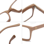 REAVEE 2 Pack Oprah Style Oversized Reading Glasses for Women Men Blue Light Blocking, Ladies Stylish RetroSquare Large Computer Readers (Red/Coffee 1.5x)